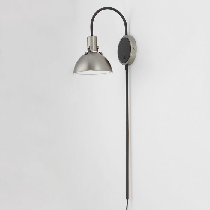 Maxim 12041SN One Light Wall Sconce, Satin Nickel