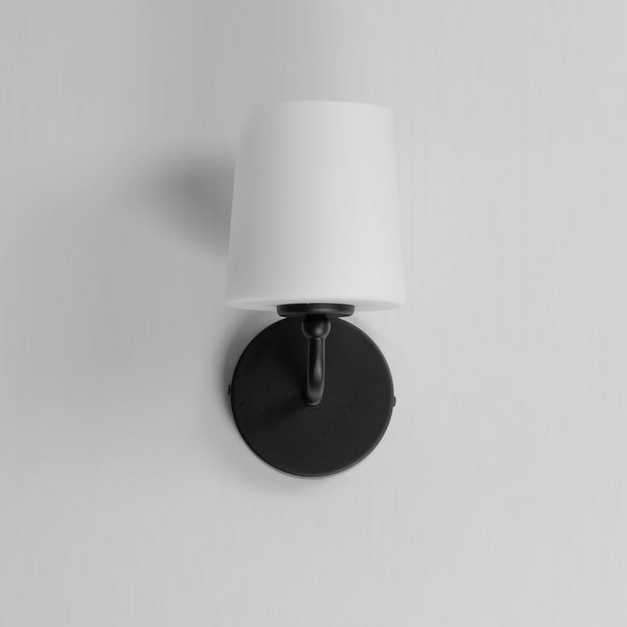 Maxim 12091SWBK One Light Wall Sconce, Black