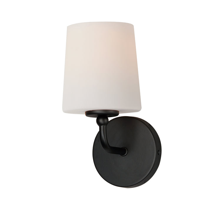 Maxim 12091SWBK One Light Wall Sconce, Black
