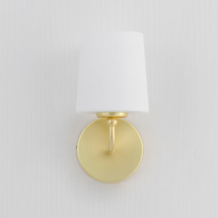 Maxim 12091SWSBR One Light Wall Sconce, Satin Brass