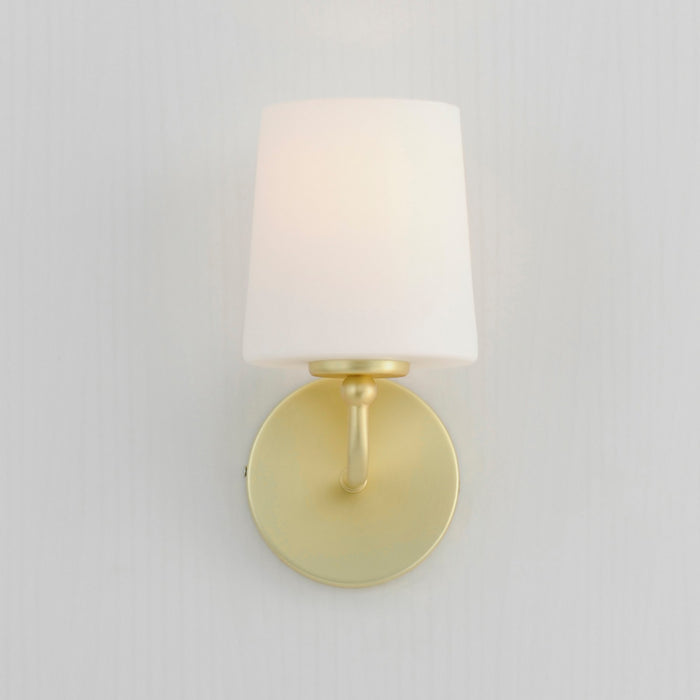 Maxim 12091SWSBR One Light Wall Sconce, Satin Brass