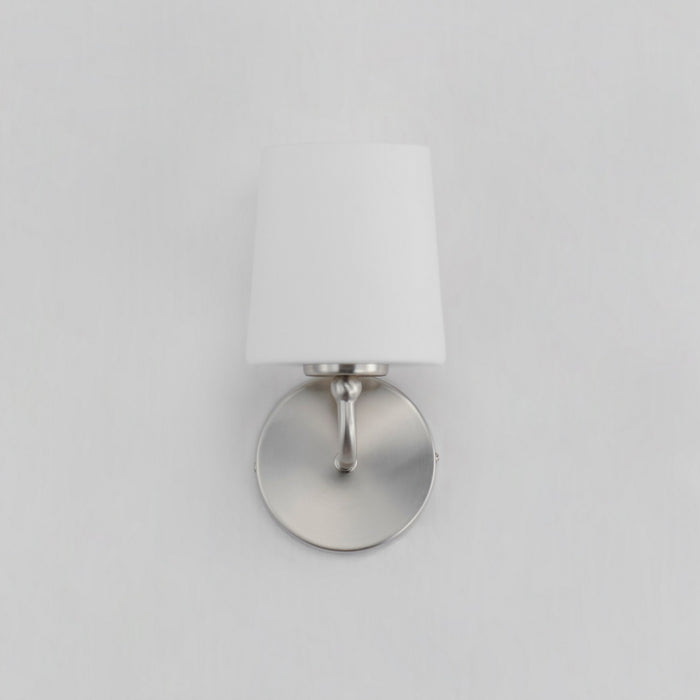 Maxim 12091SWSN One Light Wall Sconce, Satin Nickel