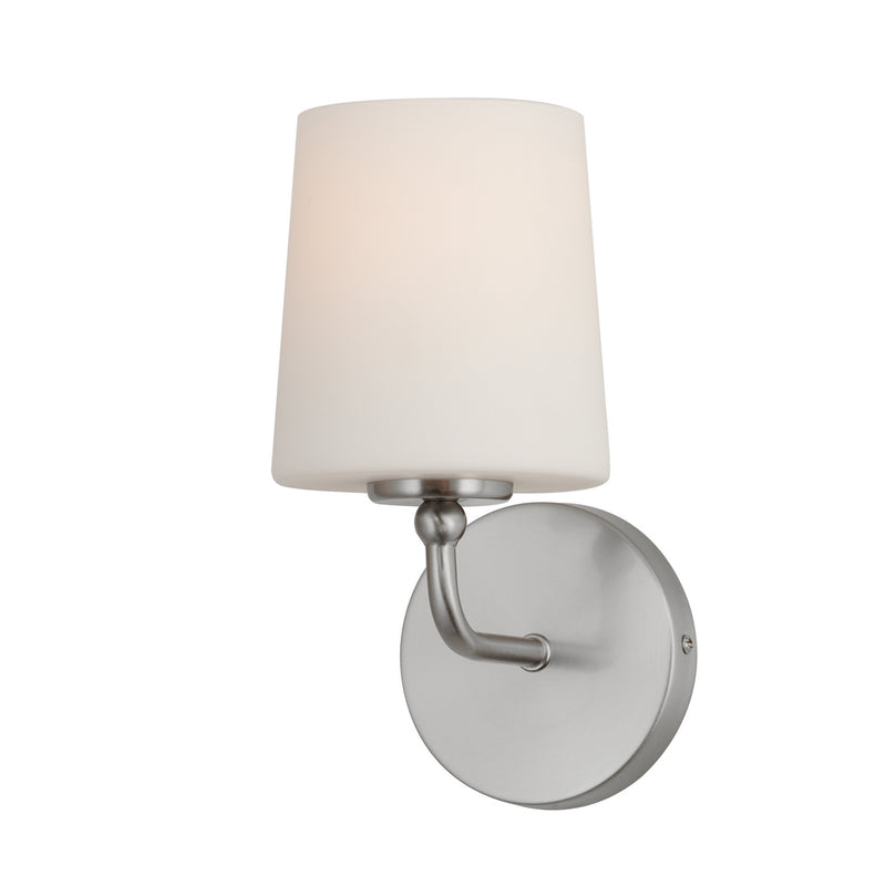 Maxim 12091SWSN One Light Wall Sconce, Satin Nickel