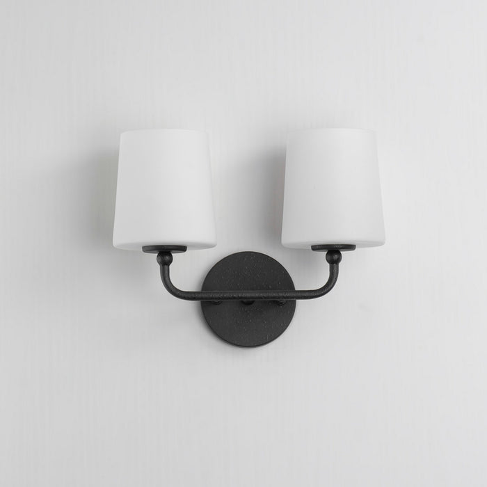 Maxim 12092SWAR Two Light Wall Sconce, Anthracite