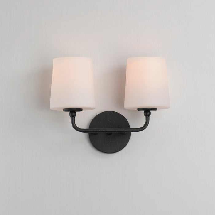 Maxim 12092SWAR Two Light Wall Sconce, Anthracite