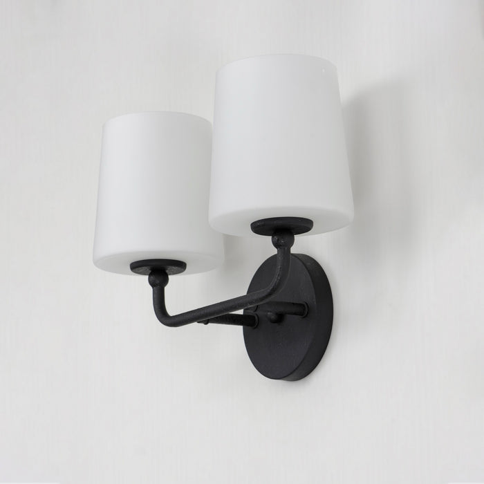 Maxim 12092SWAR Two Light Wall Sconce, Anthracite