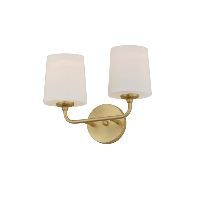 Maxim 12092SWSBR Two Light Wall Sconce, Satin Brass