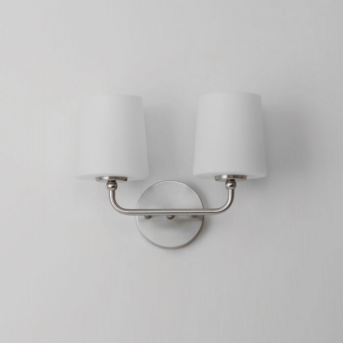 Maxim 12092SWSN Two Light Wall Sconce, Satin Nickel