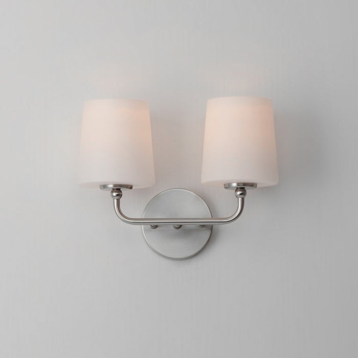 Maxim 12092SWSN Two Light Wall Sconce, Satin Nickel