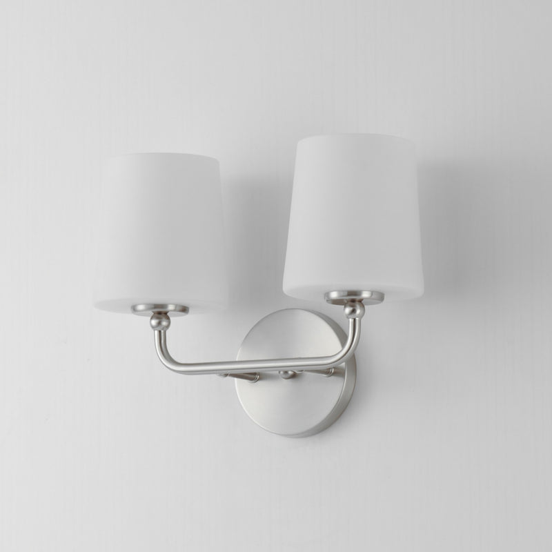 Maxim 12092SWSN Two Light Wall Sconce, Satin Nickel
