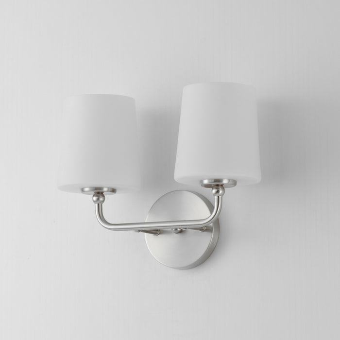 Maxim 12092SWSN Two Light Wall Sconce, Satin Nickel