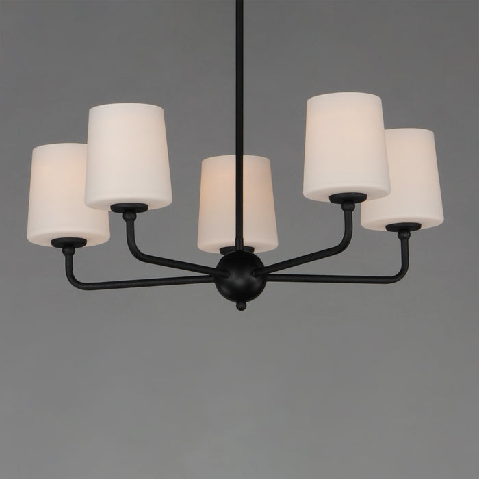 Maxim 12095SWAR Five Light Chandelier, Anthracite