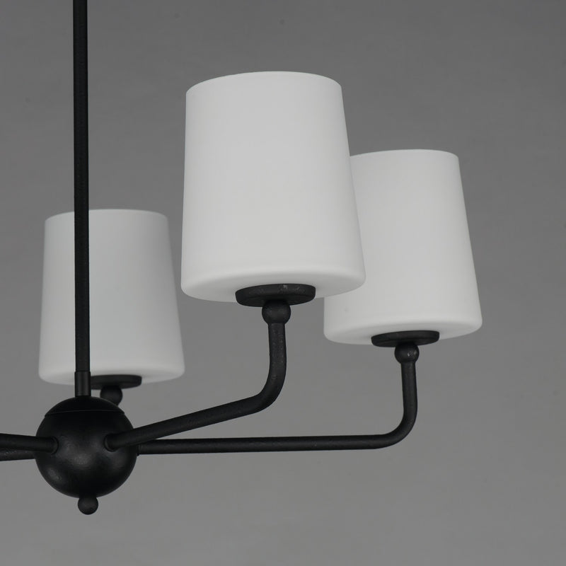 Maxim 12095SWAR Five Light Chandelier, Anthracite