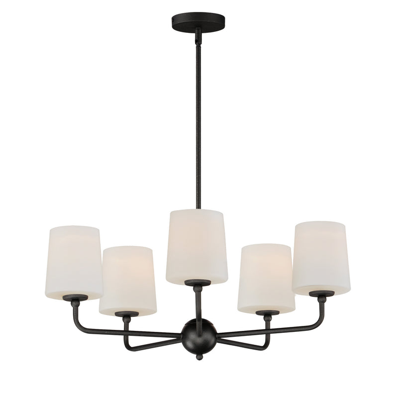 Maxim 12095SWAR Five Light Chandelier, Anthracite