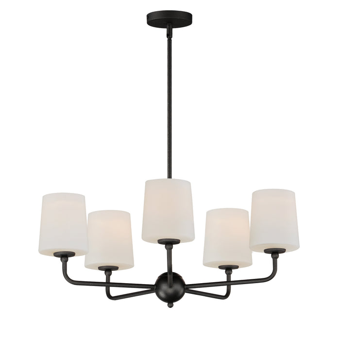 Maxim 12095SWAR Five Light Chandelier, Anthracite