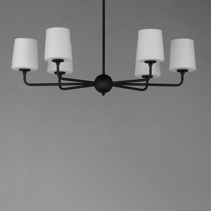 Maxim 12096SWAR Six Light Chandelier, Anthracite