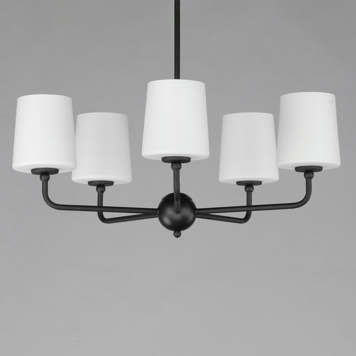 Maxim 12096SWAR Six Light Chandelier, Anthracite