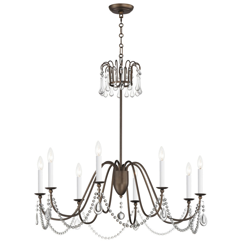 Maxim 12168CHB/CRY Eight Light Chandelier, Chestnut Bronze