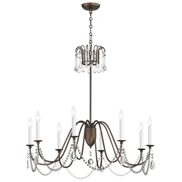 Maxim 12168CHB/CRY Eight Light Chandelier, Chestnut Bronze