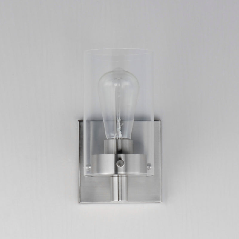 Maxim 12401CLSN One Light Wall Sconce, Satin Nickel