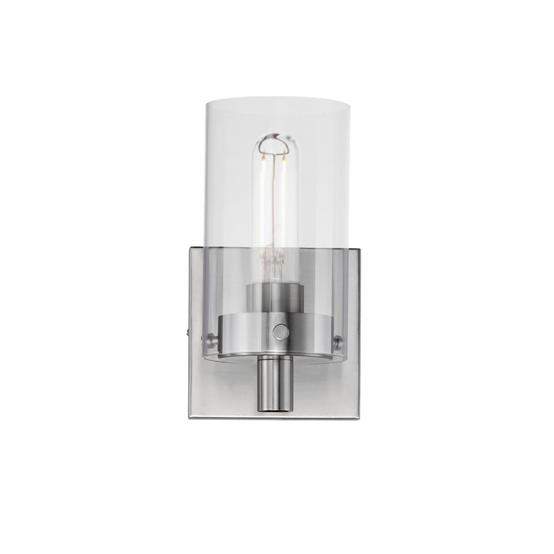 Maxim 12401CLSN One Light Wall Sconce, Satin Nickel