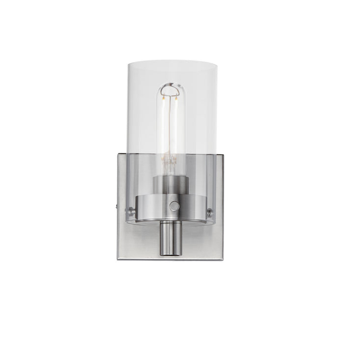 Maxim 12401CLSN One Light Wall Sconce, Satin Nickel