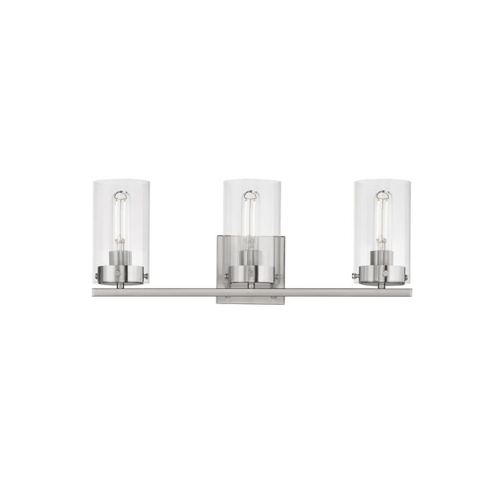 Maxim 12403CLSN Three Light Bath Vanity, Satin Nickel