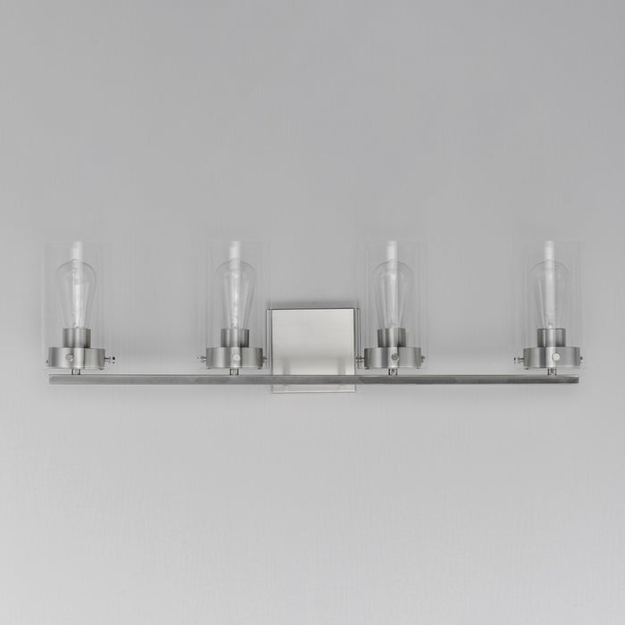 Maxim 12404CLSN Four Light Bath Vanity, Satin Nickel