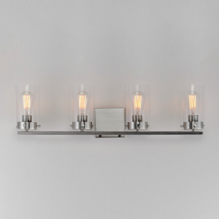 Maxim 12404CLSN Four Light Bath Vanity, Satin Nickel