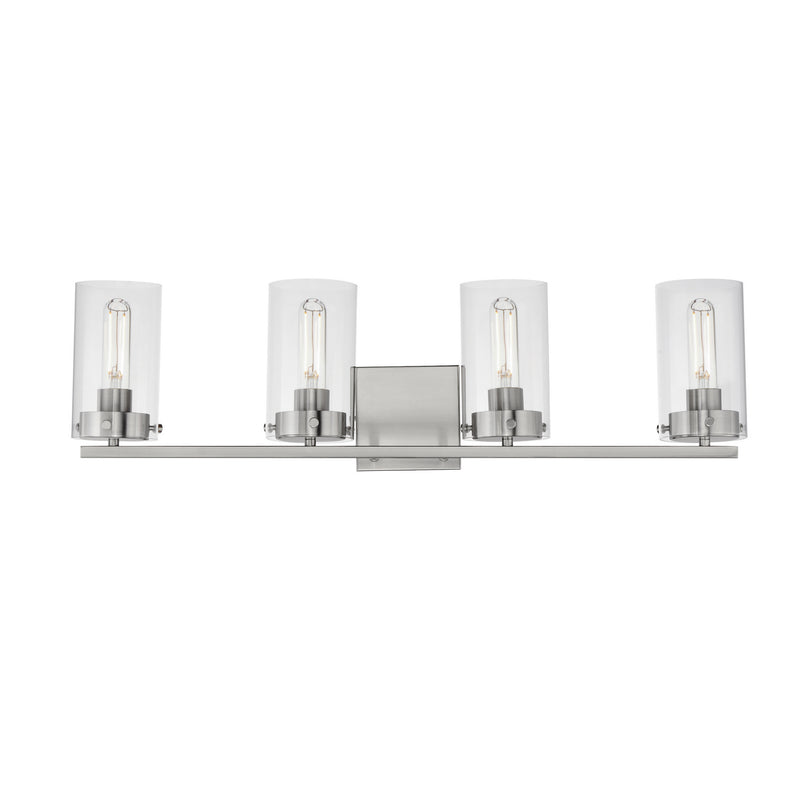 Maxim 12404CLSN Four Light Bath Vanity, Satin Nickel