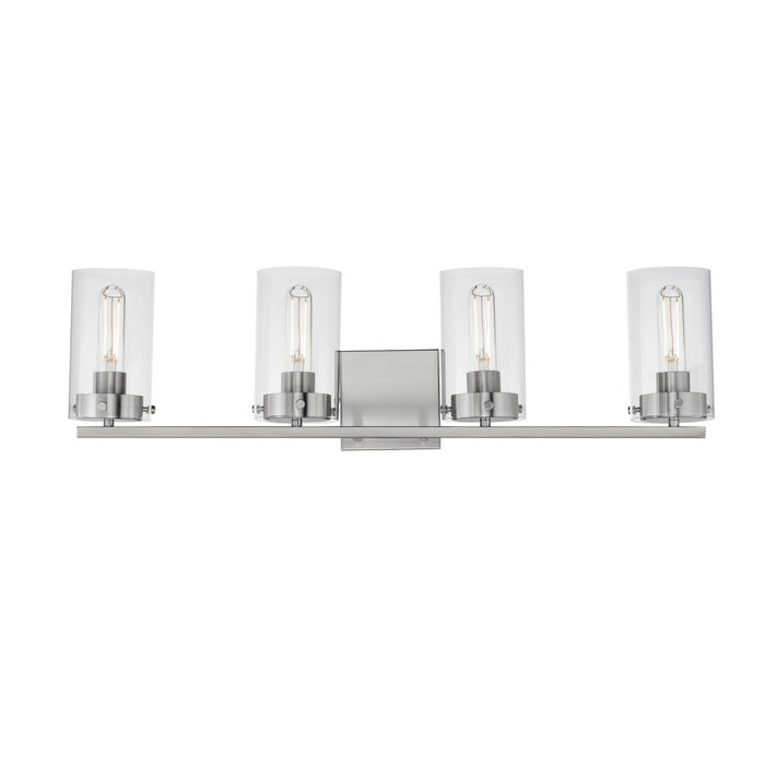 Maxim 12404CLSN Four Light Bath Vanity, Satin Nickel