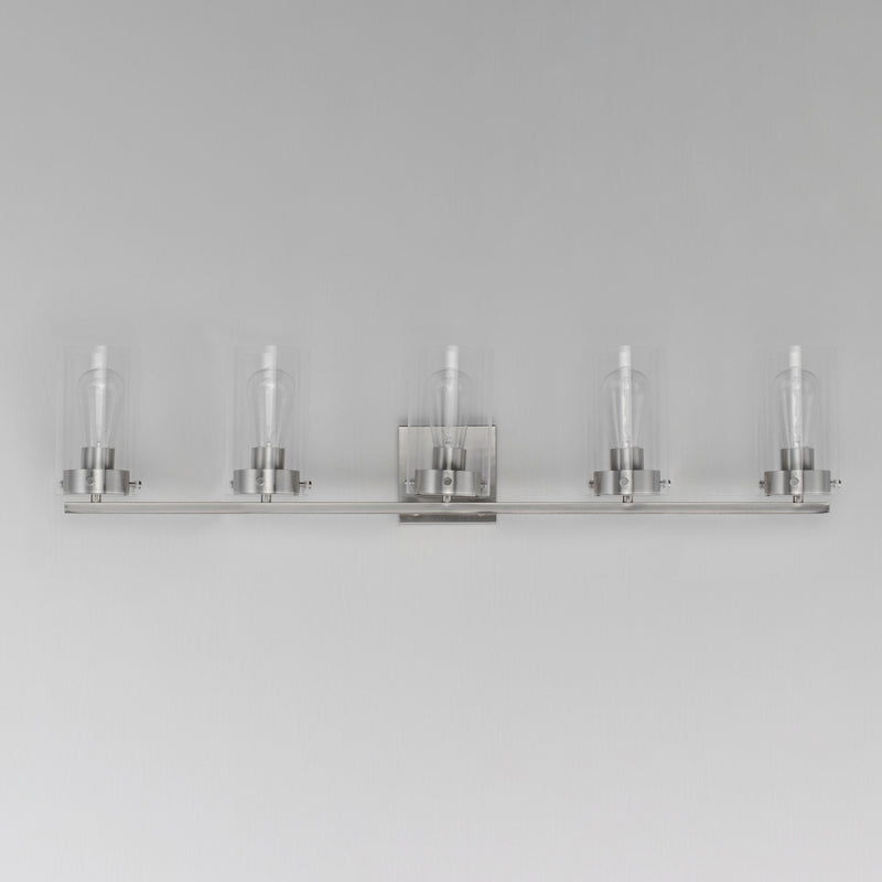 Maxim 12405CLSN Five Light Bath Vanity, Satin Nickel