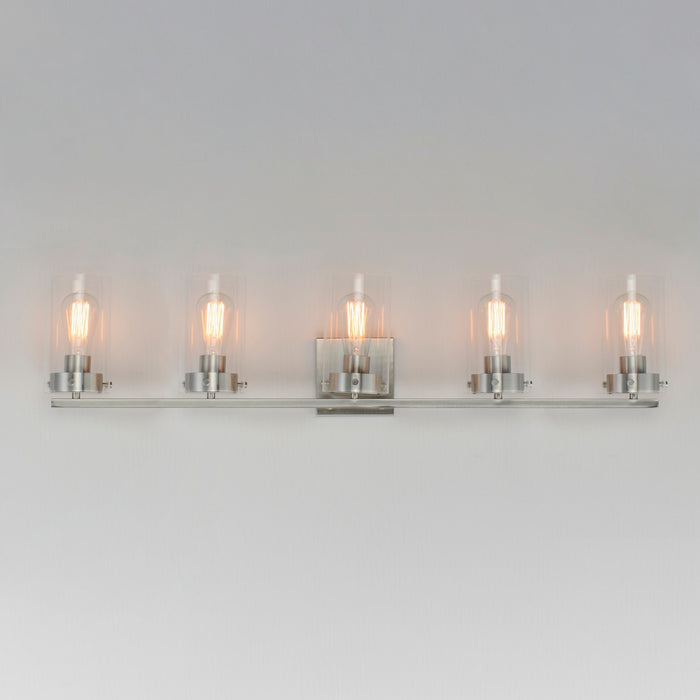 Maxim 12405CLSN Five Light Bath Vanity, Satin Nickel