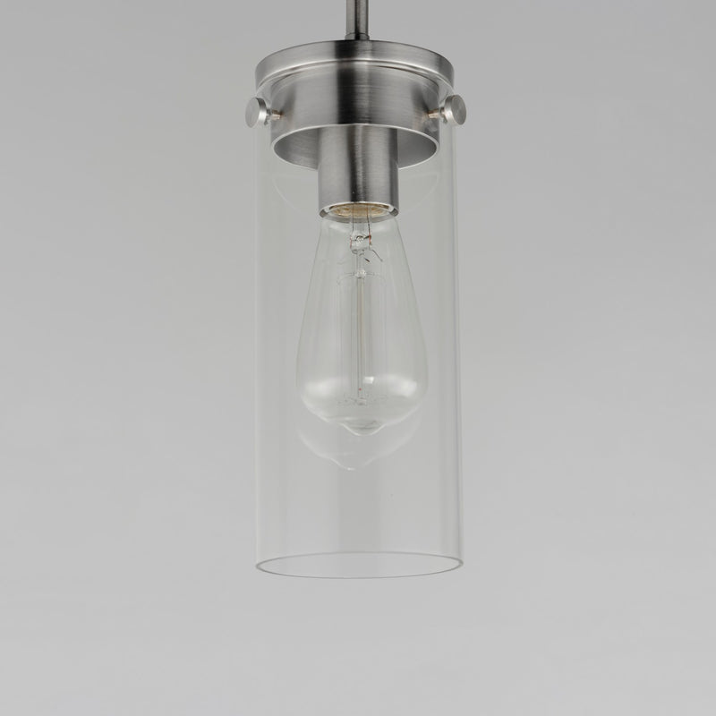 Maxim 12406CLSN One Light Mini Pendant, Satin Nickel