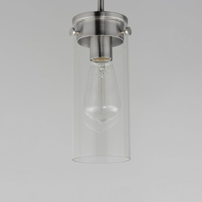 Maxim 12406CLSN One Light Mini Pendant, Satin Nickel