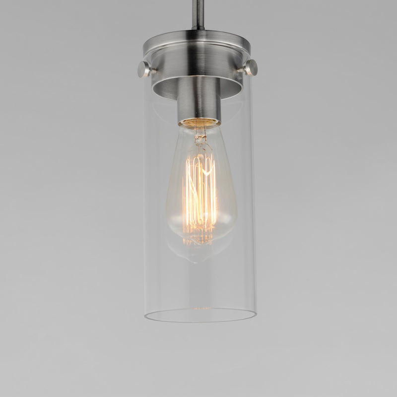 Maxim 12406CLSN One Light Mini Pendant, Satin Nickel