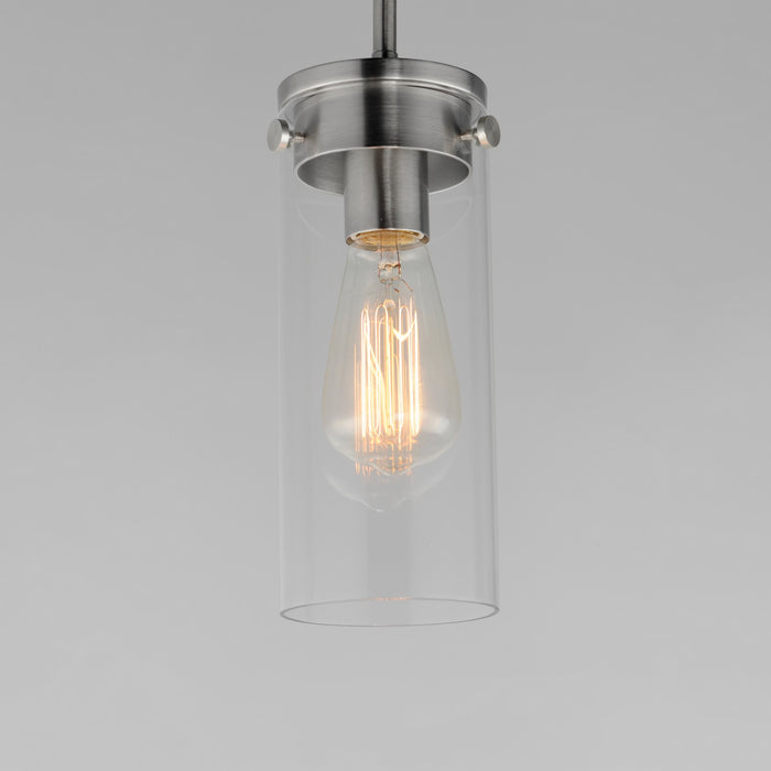 Maxim 12406CLSN One Light Mini Pendant, Satin Nickel