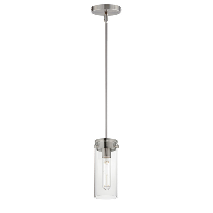 Maxim 12406CLSN One Light Mini Pendant, Satin Nickel
