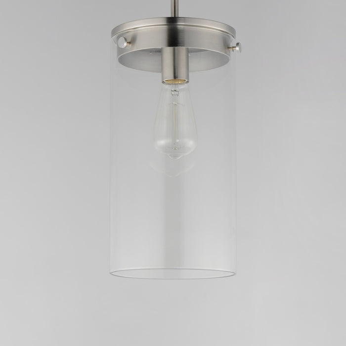 Maxim 12408CLSN One Light Pendant, Satin Nickel