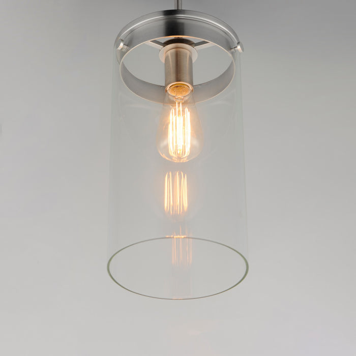 Maxim 12408CLSN One Light Pendant, Satin Nickel
