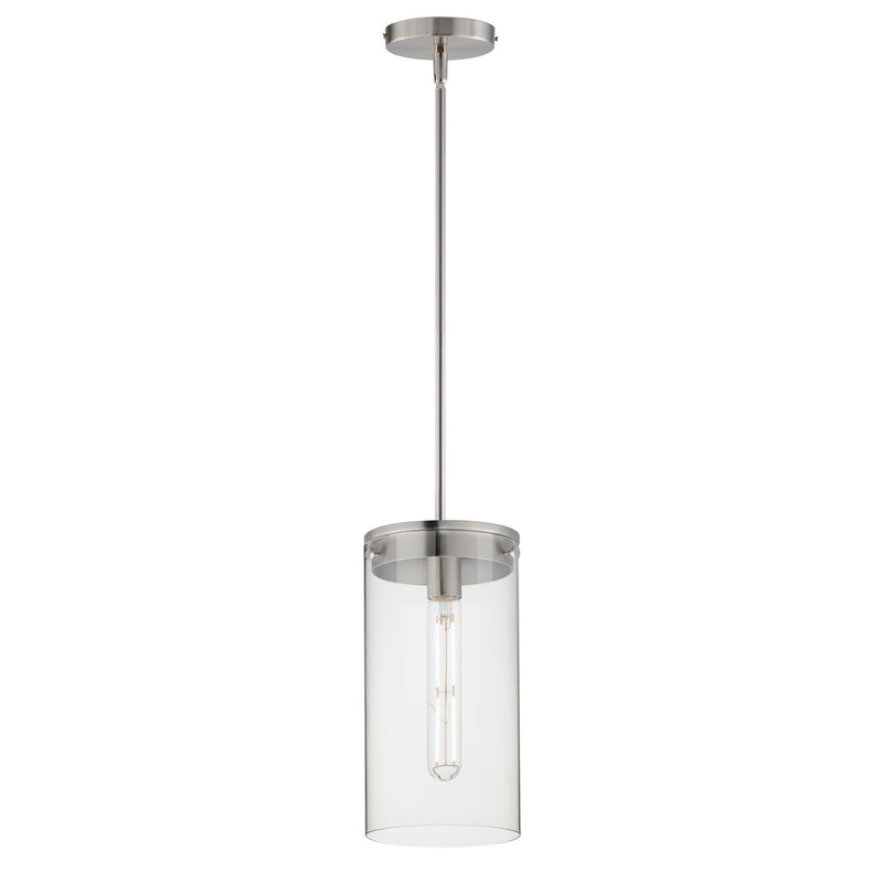 Maxim 12408CLSN One Light Pendant, Satin Nickel