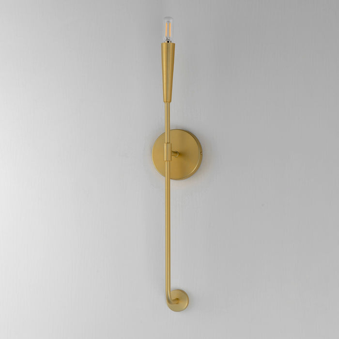 Maxim 24811SBR One Light Wall Sconce, Satin Brass