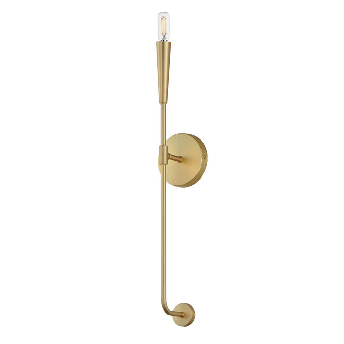 Maxim 24811SBR One Light Wall Sconce, Satin Brass