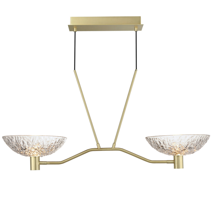 Maxim 24982TCSBR LED Linear Pendant, Satin Brass