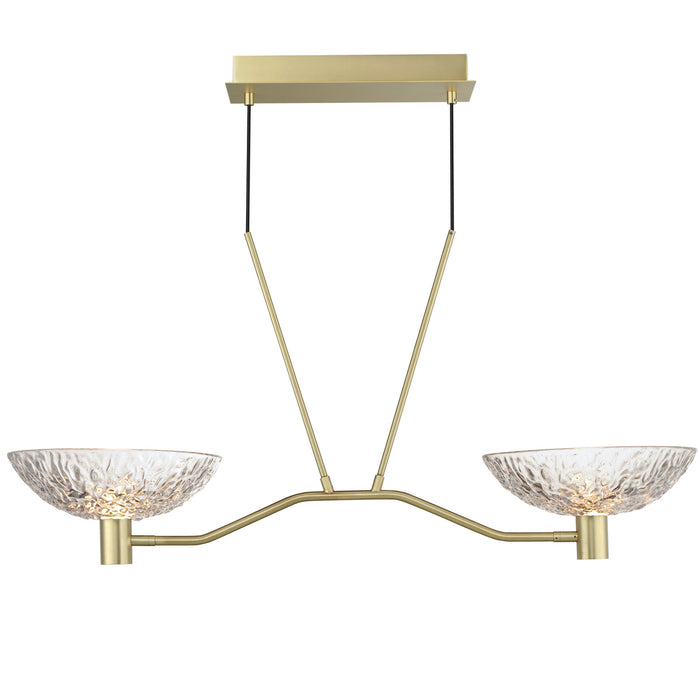 Maxim 24982TCSBR LED Linear Pendant, Satin Brass