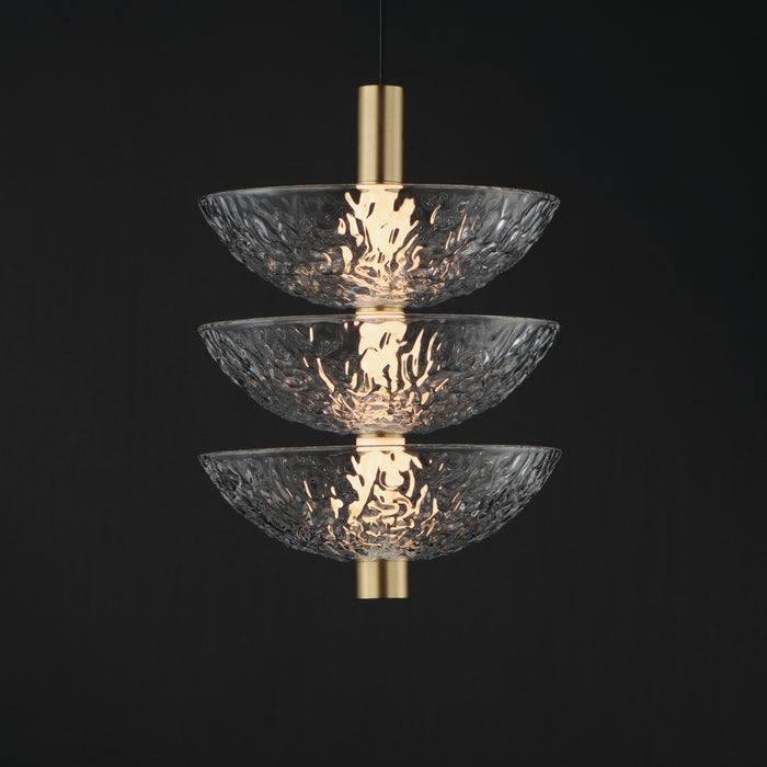Maxim 24983TCSBR LED Pendant, Satin Brass