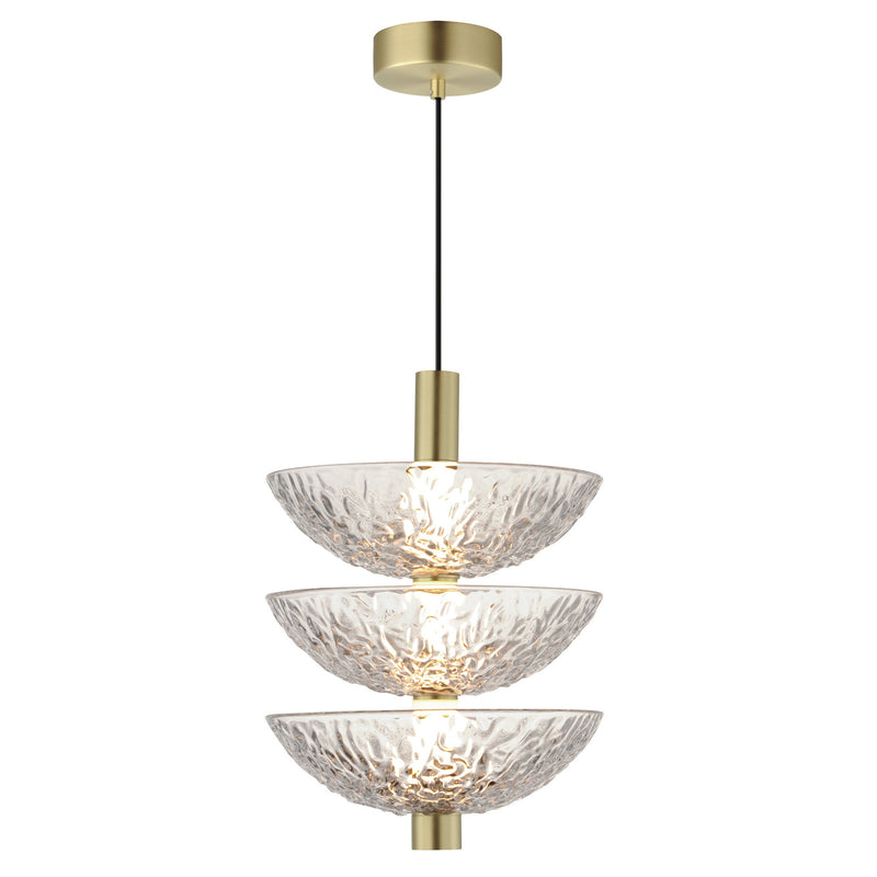 Maxim 24983TCSBR LED Pendant, Satin Brass