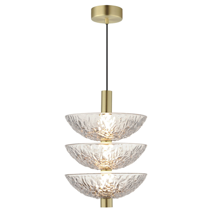 Maxim 24983TCSBR LED Pendant, Satin Brass