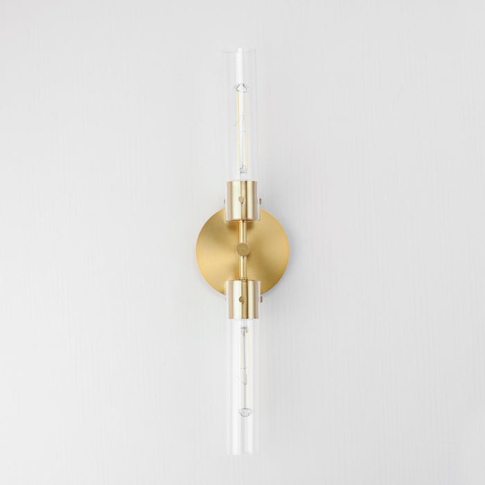 Maxim 26370CLNAB LED Wall Sconce, Natural Aged Brass