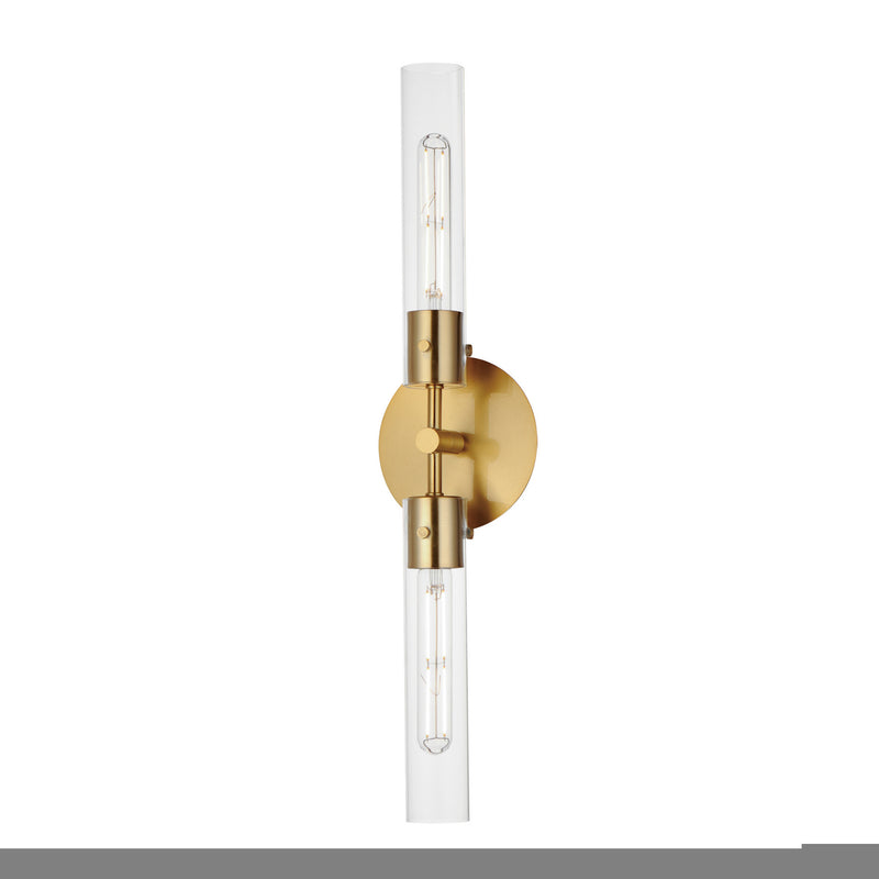 Maxim 26370CLNAB LED Wall Sconce, Natural Aged Brass